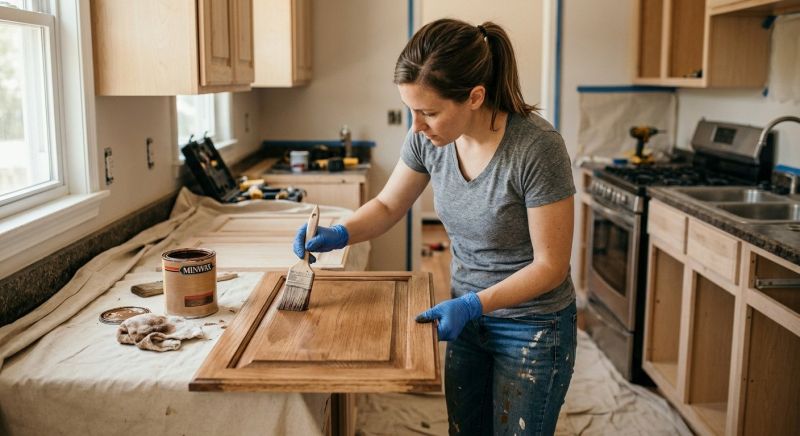Built In Cabinetry Staining in Indianapolis, IN