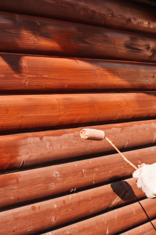 Wood House Staining