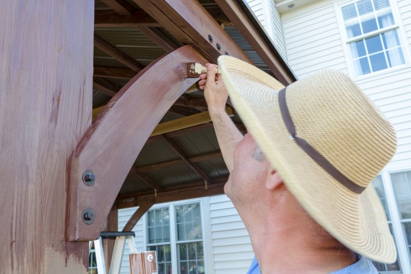 Wood House Staining
